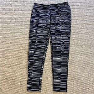 Soybu Striped Leggings Women’s S Purple Black White Active Yoga Wear